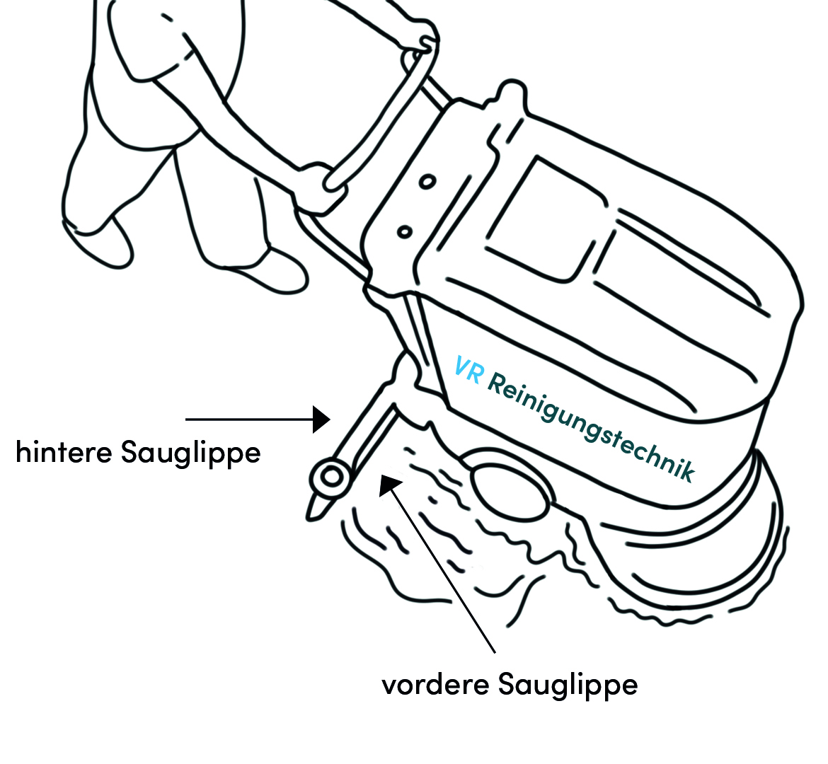 Produktbild Sauglippe für Taski Combimat 300 (gerader Saugfuss)